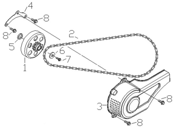98cc Engine Kit, Coleman CT100 - Image 3