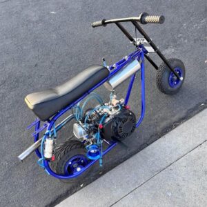 Candy Blue Stock Minibike